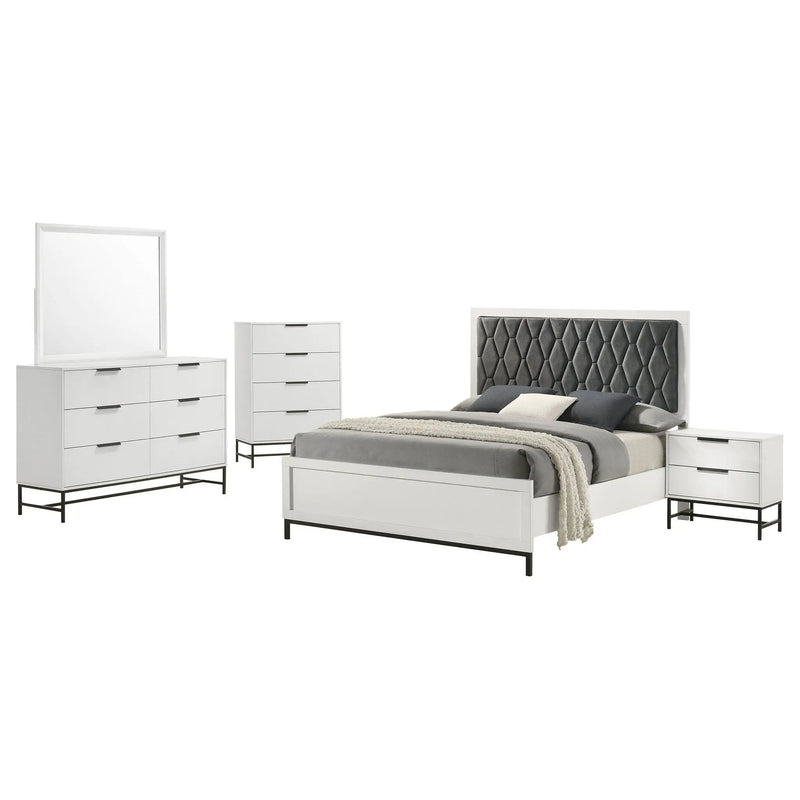 Sonora 5-piece California King Bedroom Set White by Unique Piece Furniture