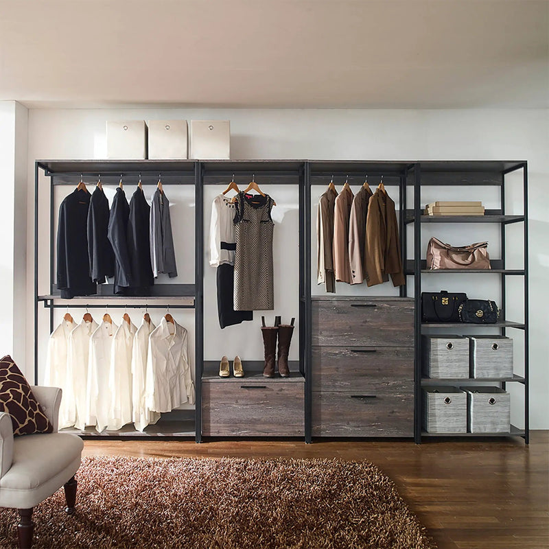 Monica - Walk In Closet With Three Drawers And Shelf by HouseOfZazla