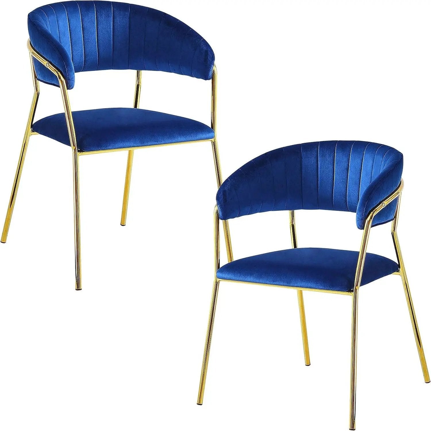 Accent Armchair For Home (Set of 2) - Blue by HouseOfZazla