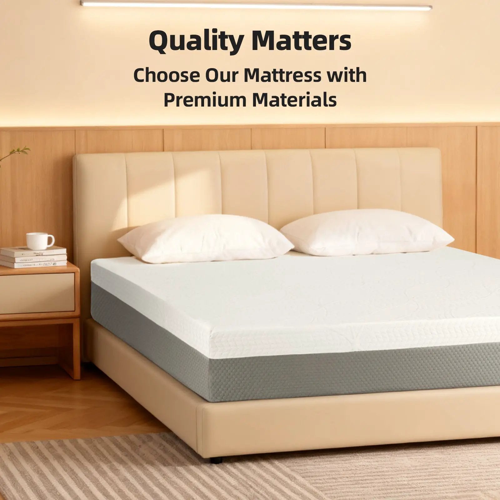 10-Inch Premium Queen Mattress by HouseOfZazla