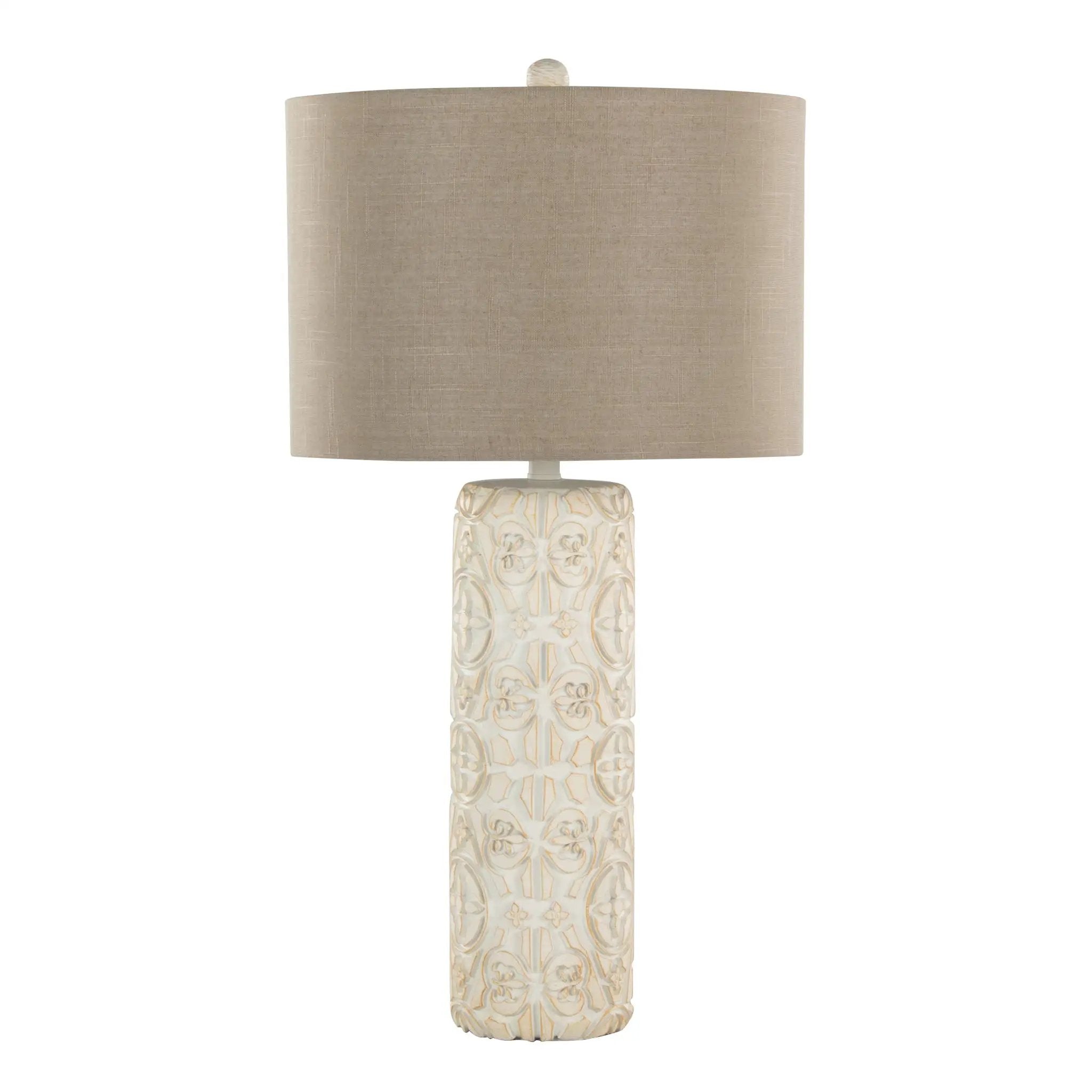 Charlotte - Contemporary Table Lamp (Set of 2) - Taos Brown / Beige by HouseOfZazla