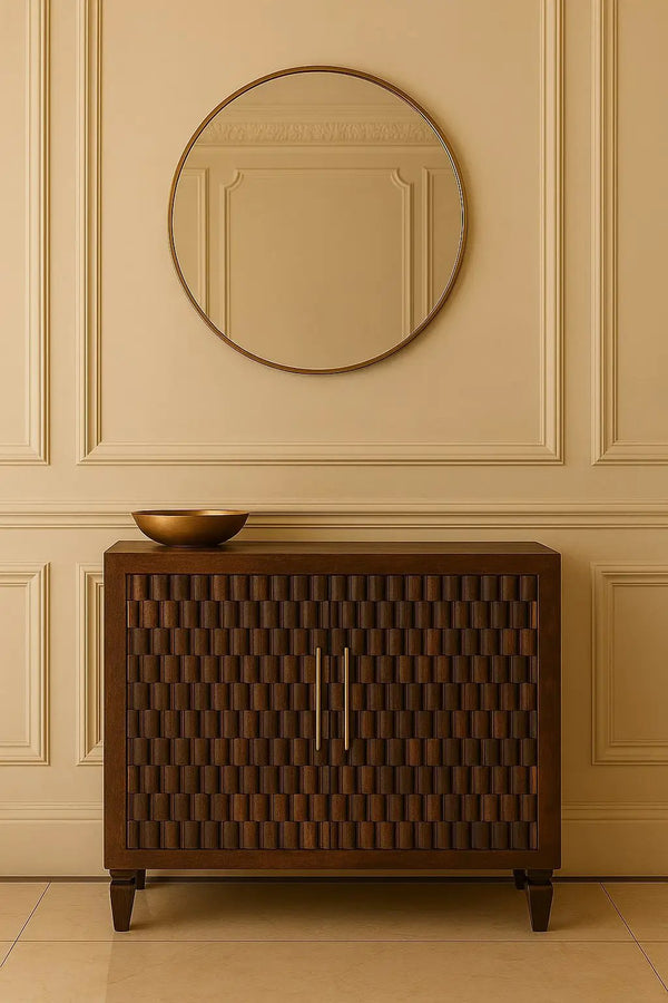 Solid Wood Vesta Textured Sideboard