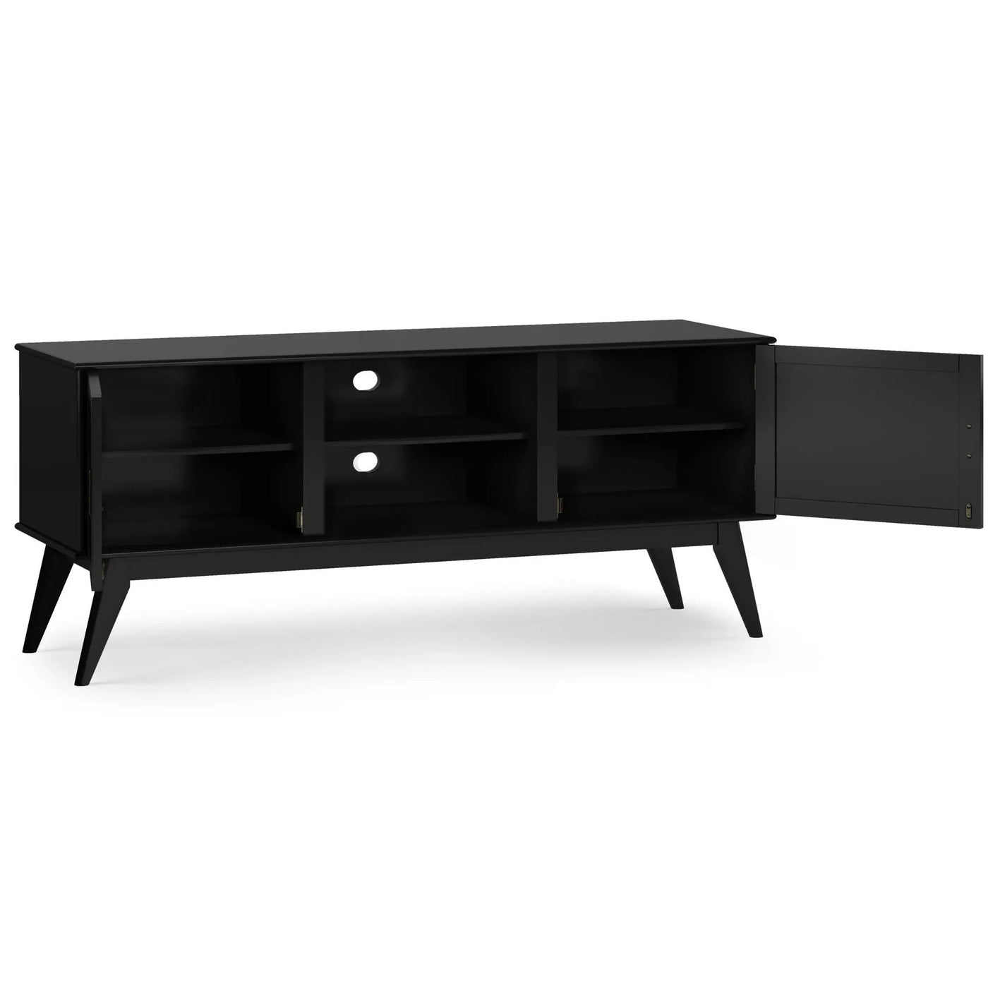 Draper - Handcrafted Mid Century Low TV Media Stand by HouseOfZazla