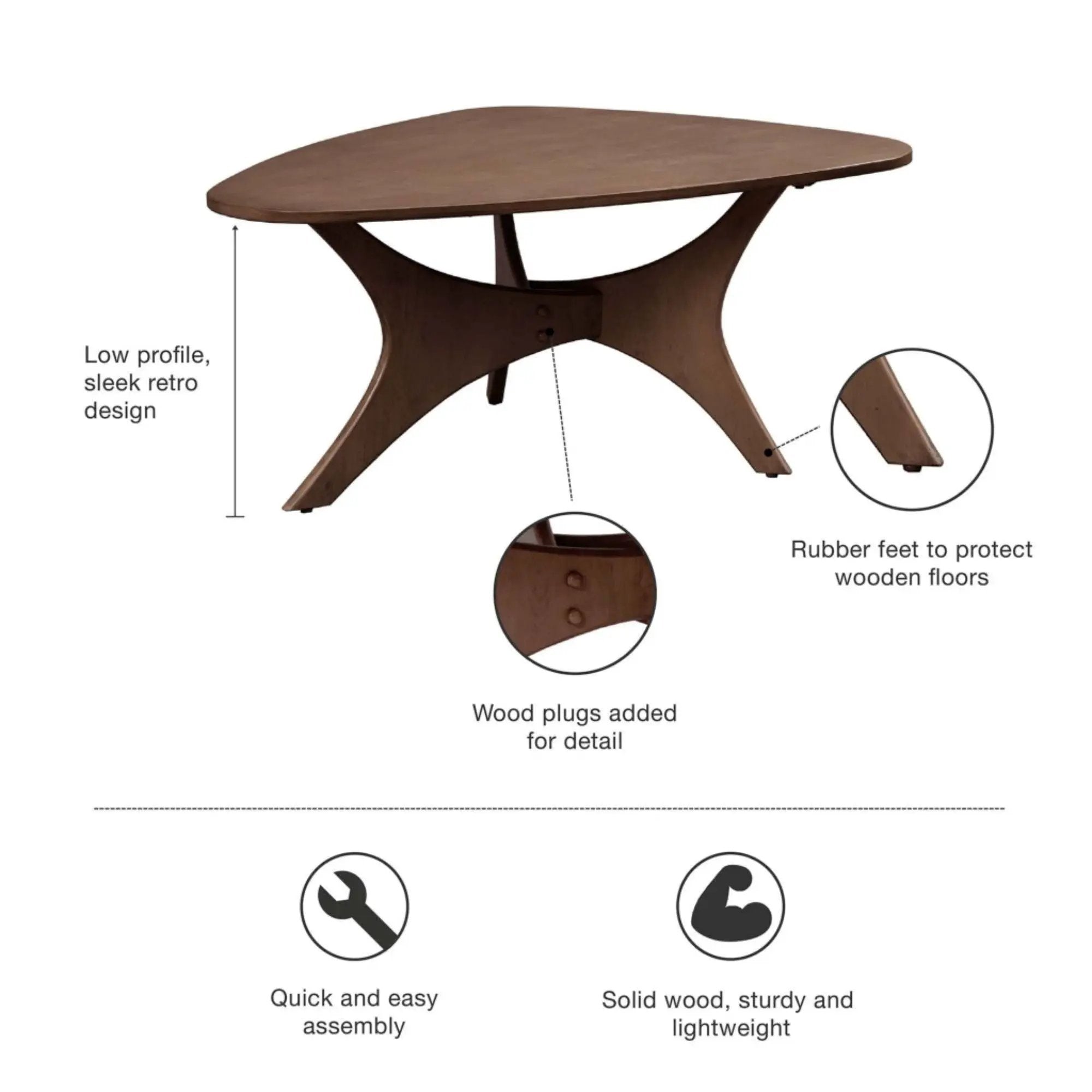Triangle Table With Unique Design by Unique Piece Furniture