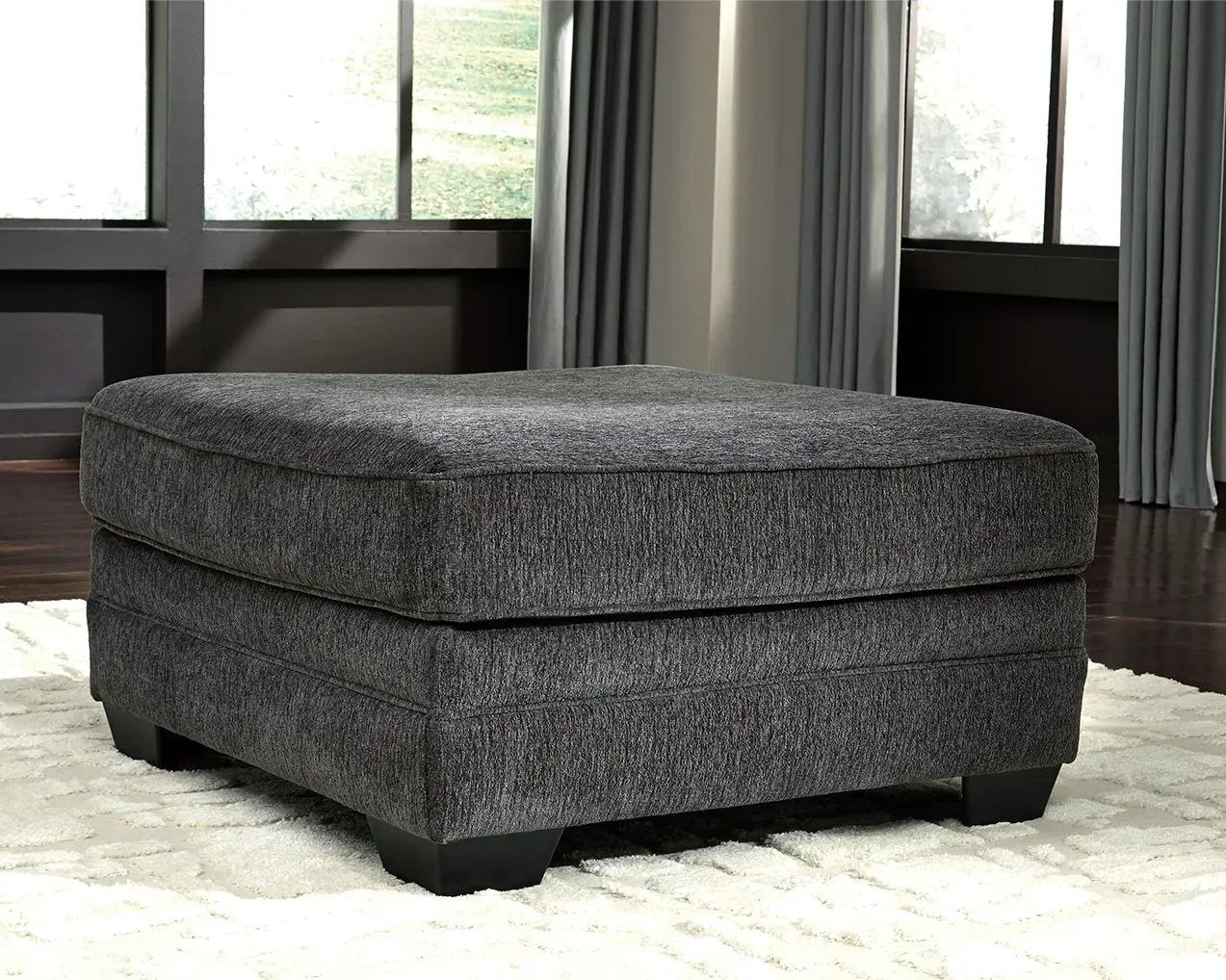 Tracling - Oversized Accent Ottoman - Slate by Unique Piece Furniture