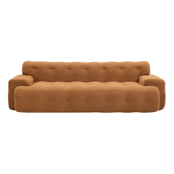 88 in. Cloud 3 Seater Boucle Sofa with Button Tufted Comfy Upholstered Couch, Nomad, photo 2 of 7