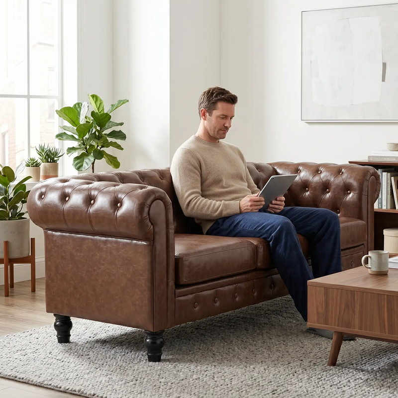 Elegant Tufted Sofa by HouseOfZazla