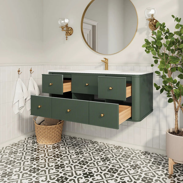48" Wall Mounted & Floating Single Bathroom Vanity, photo 2 of 10