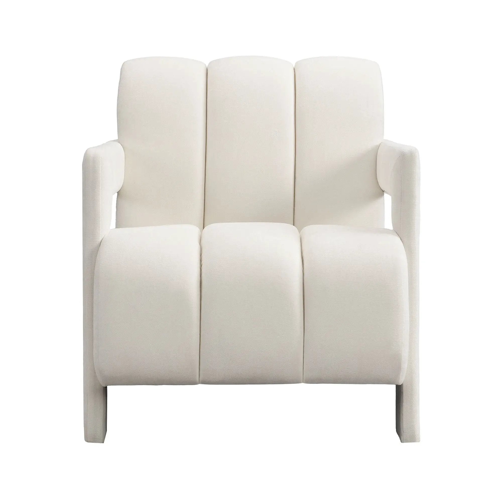Modern Minimalist Leisure Armchair With L Shaped Armrests by HouseOfZazla