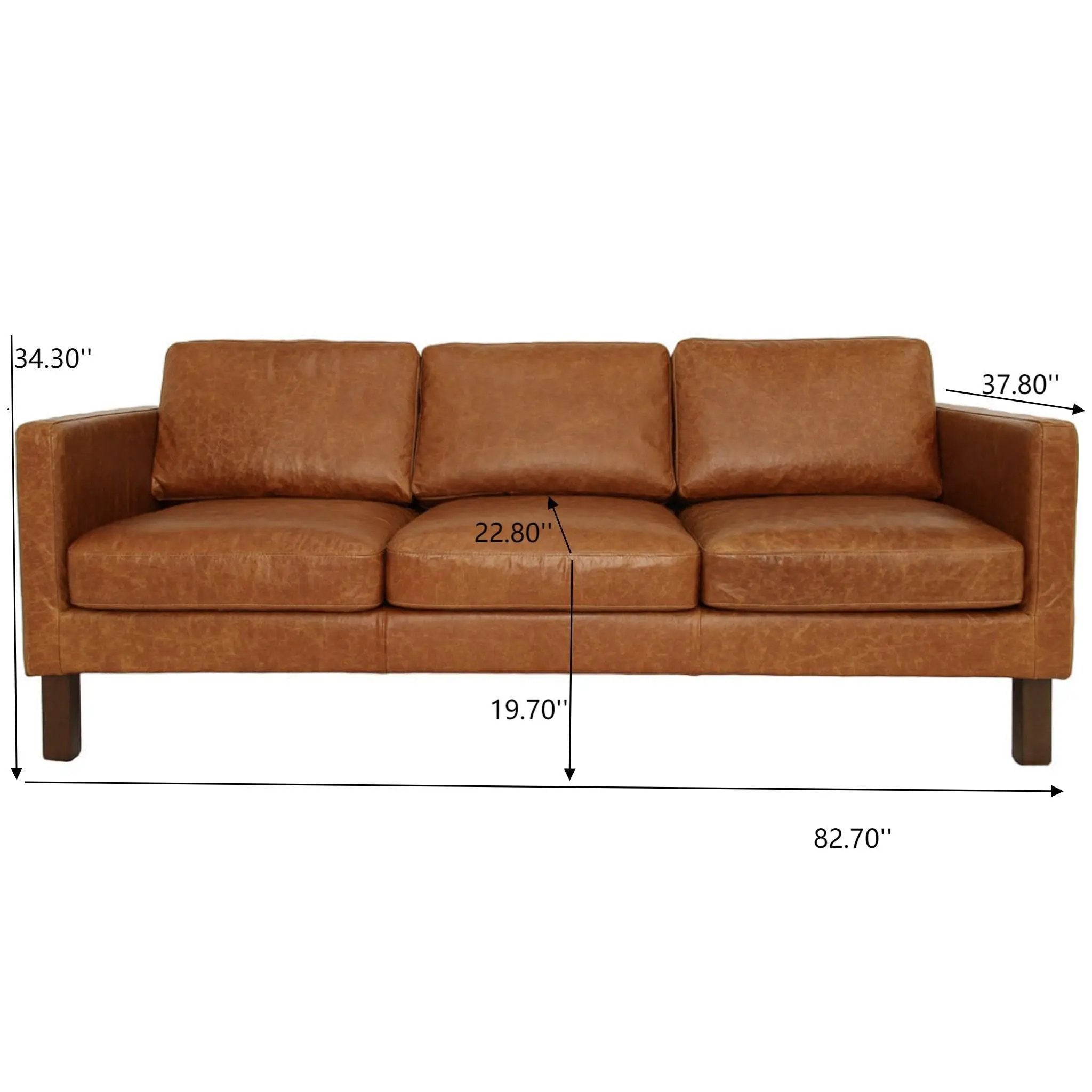 Memphis - Waxy Sofa - Cognac by Unique Piece Furniture