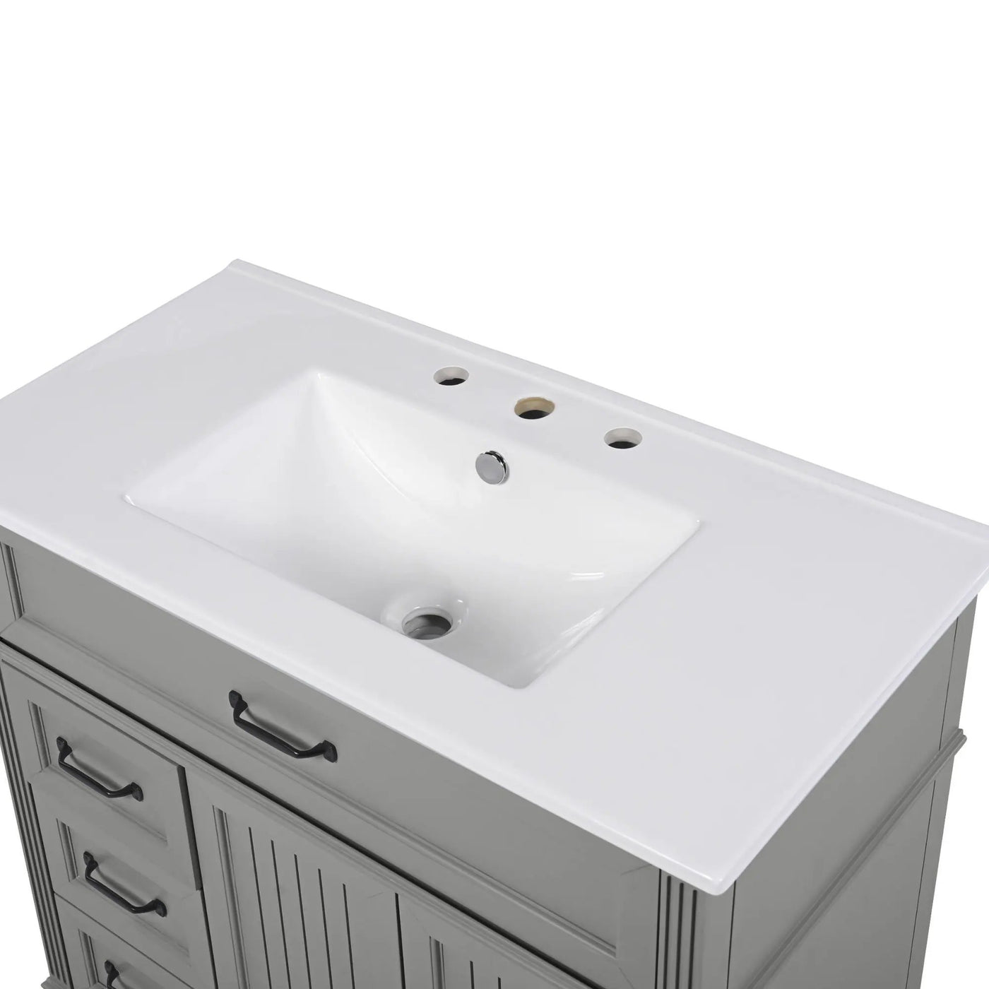 Bathroom Vanity With Sink, Freestanding Cabinet & Drawers by HouseOfZazla