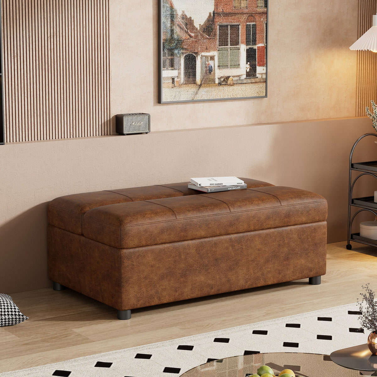 Twin Size Folding Ottoman Sleeper Bed With Mattress Convertible Guest Bed, photo 16 of 25