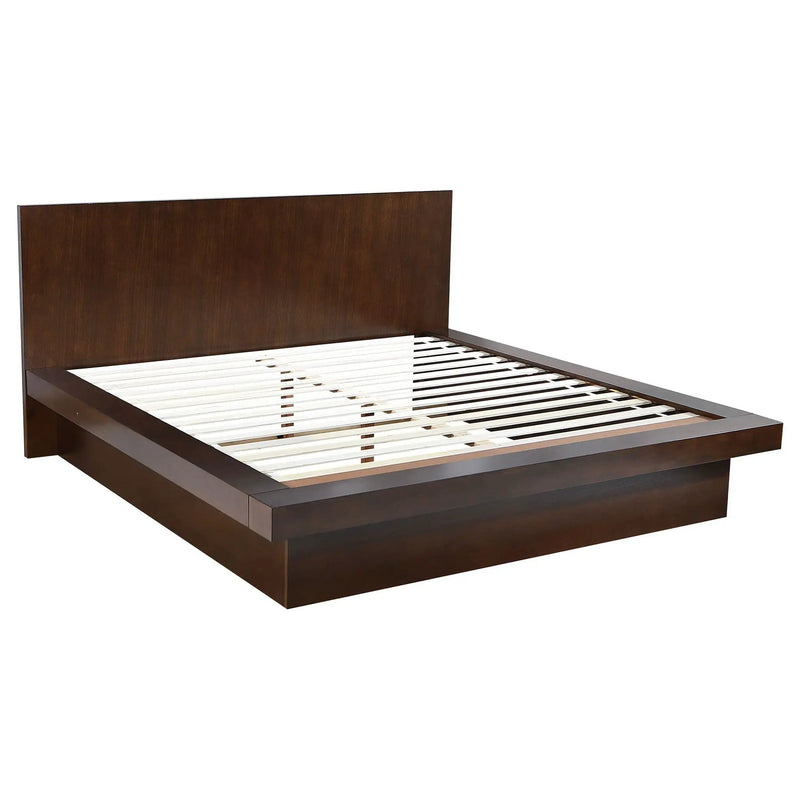 Jessica 5-piece Eastern King LED Bedroom Set Cappuccino by Unique Piece Furniture