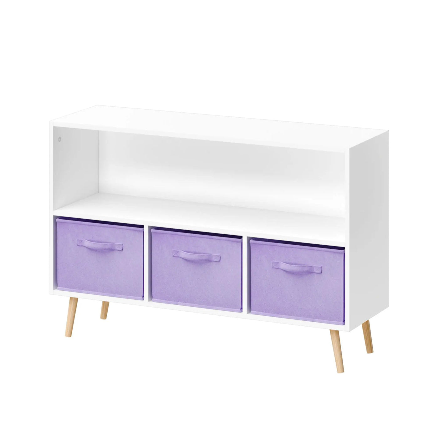 Bookcase With Collapsible Drawers, Book Display Organizer by HouseOfZazla