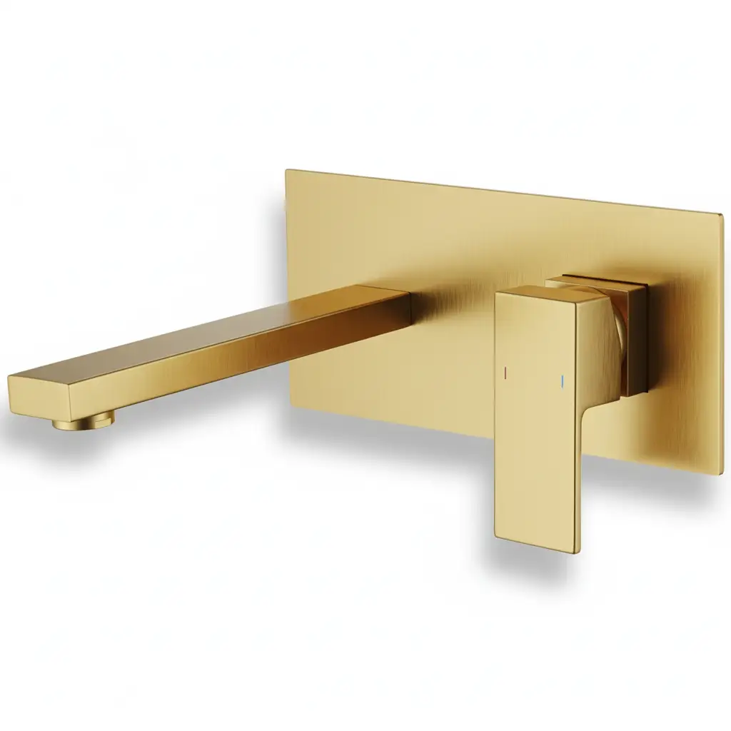 Wall Mount Faucet for Bathroom Sink or Bathtub, Single Handle by HouseOfZazla