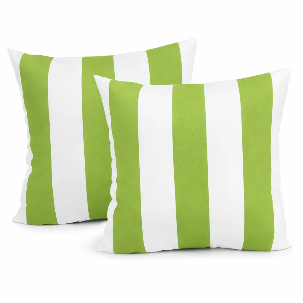 2 Pack Outdoor Throw Pillows, Waterproof & Fade-Resistant Patio Cushions (18x18 Inch) by HouseOfZazla
