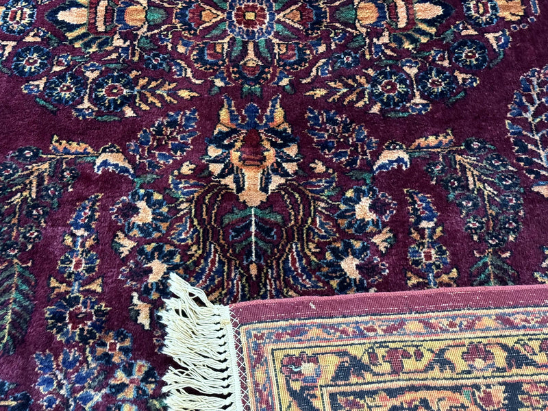 Antique Karastan Rug 8.6 x 12, Wool Pile, Vintage Discontinued Karastan Sarouk Lanamar by Jewel Rugs