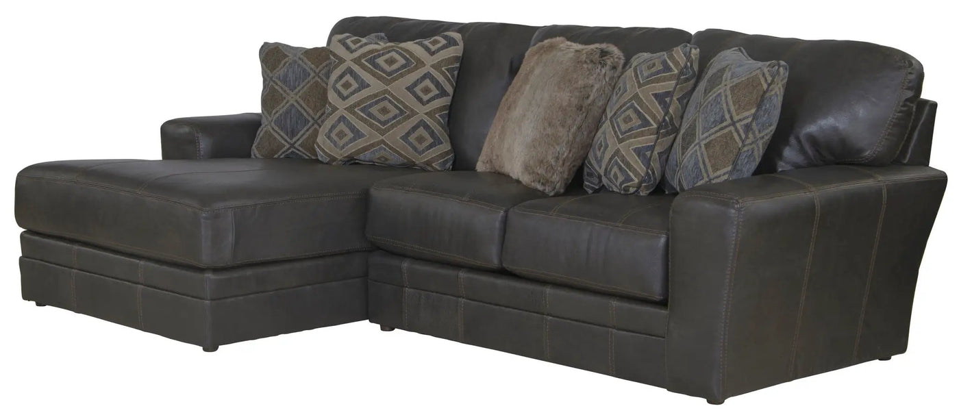 Denali - Italian Leather Match Sectional by Unique Piece Furniture