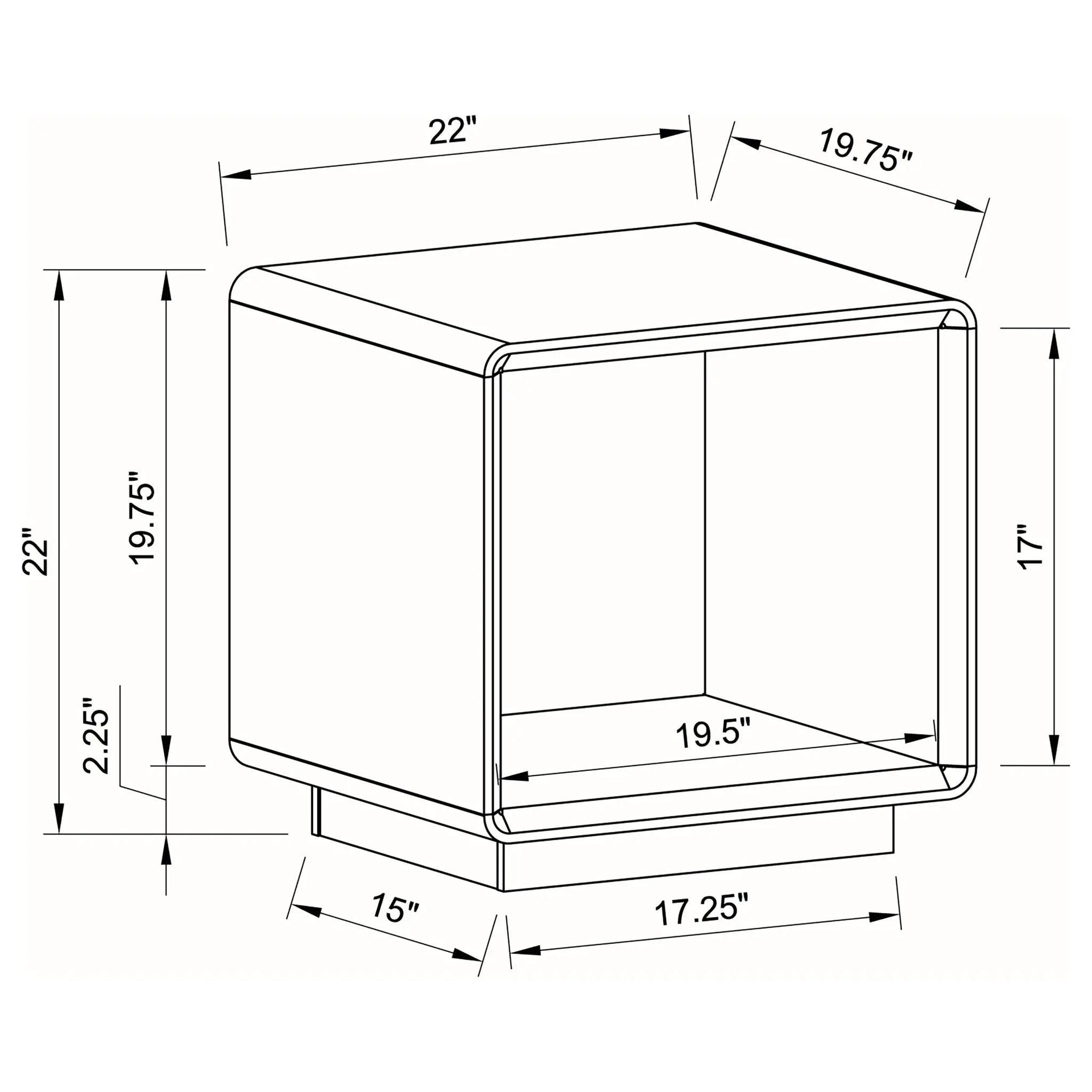 Fletcher - Table With Open Shelf by HouseOfZazla