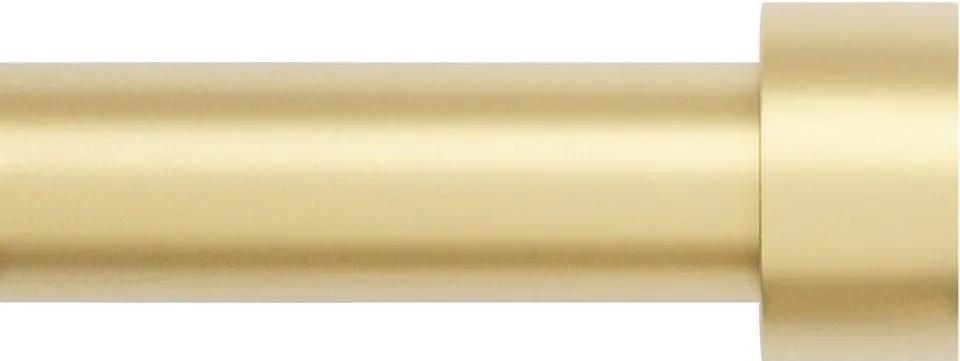 Zeerobee Curtain Rods for Windows 48 to 84, 1 Inch Gold Curtain Rod Set, Heavy Duty Drapery Rods with Adjustable Curtain Rods, Outdoor Modern Curtain by Selzalot
