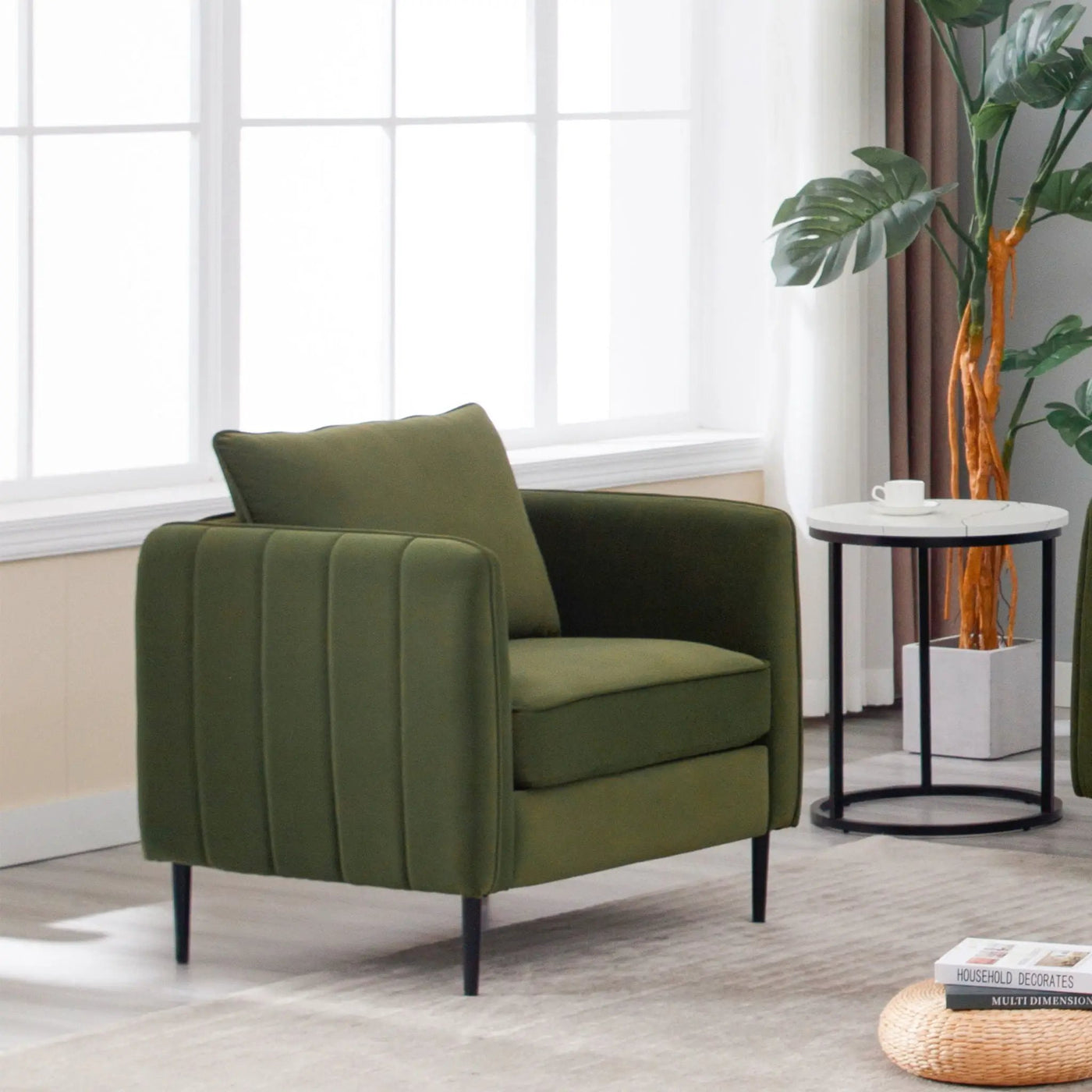 Accent Chair With Pillow For Living Room by HouseOfZazla
