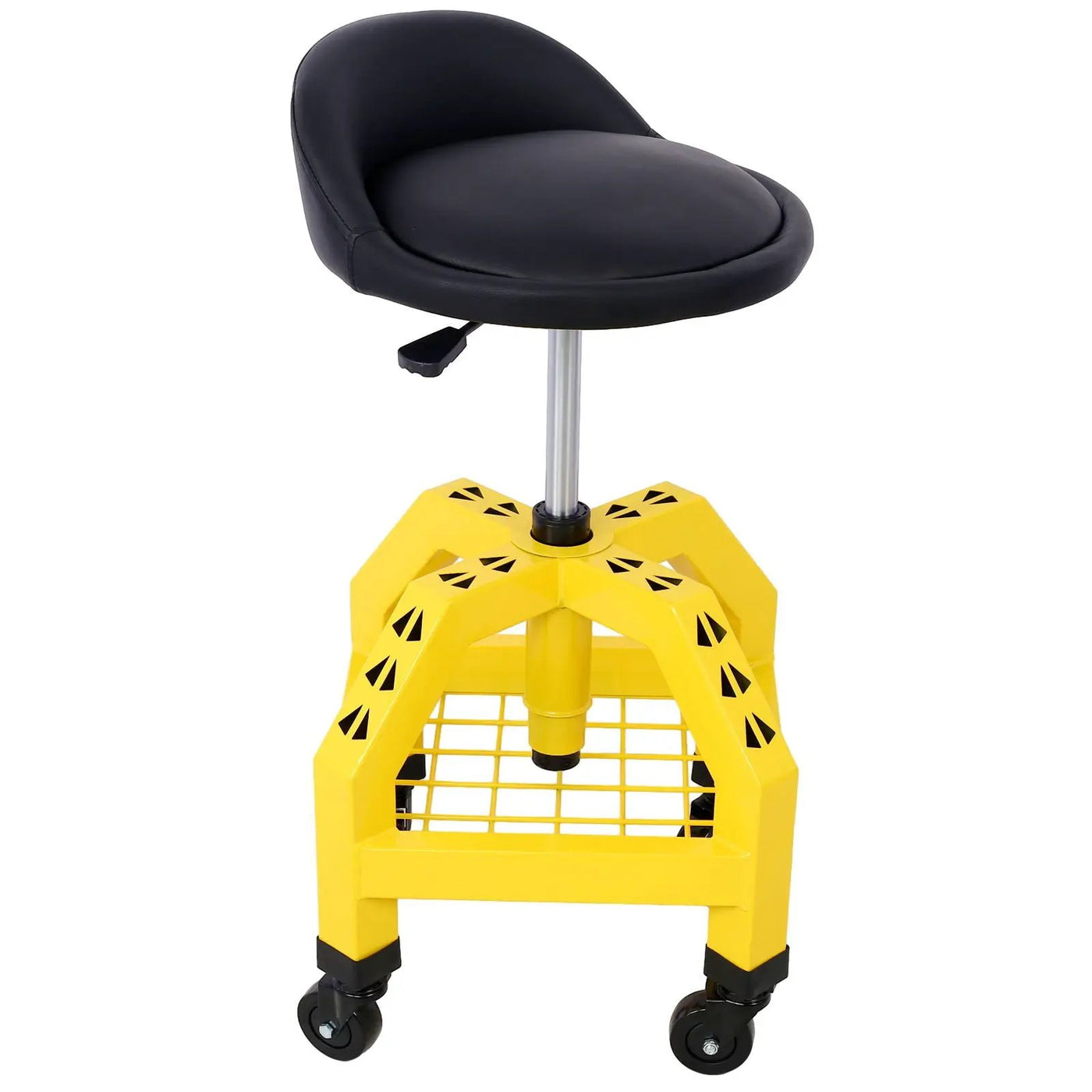 Pneumatic 360 Degree Swivel Stool, Mechanics Rolling Creeper Seat, Heavy Duty Rolling Mechanics Stool, Shop Stool With Casters by HouseOfZazla