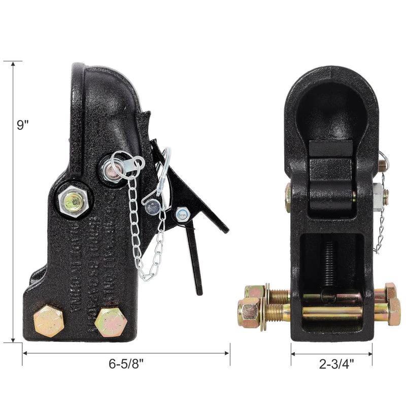 2-5/16 Inch Adjustable Channel Mount Trailer Coupler by HouseOfZazla