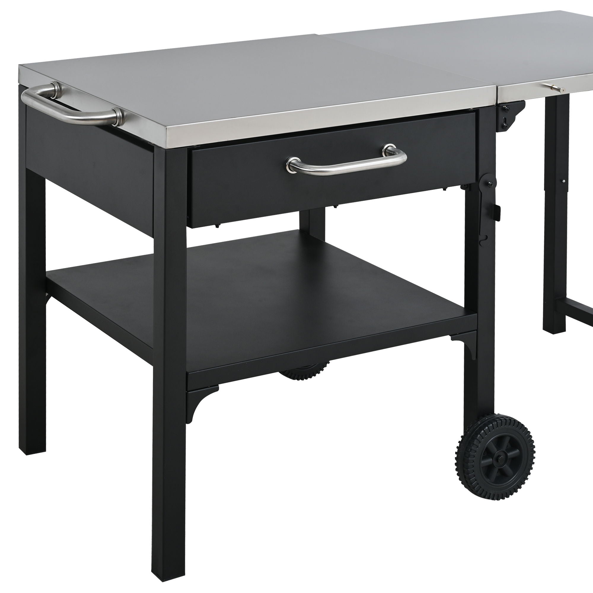 Foldable Outdoor Kitchen Cart With Storage For Patio by HouseOfZazla