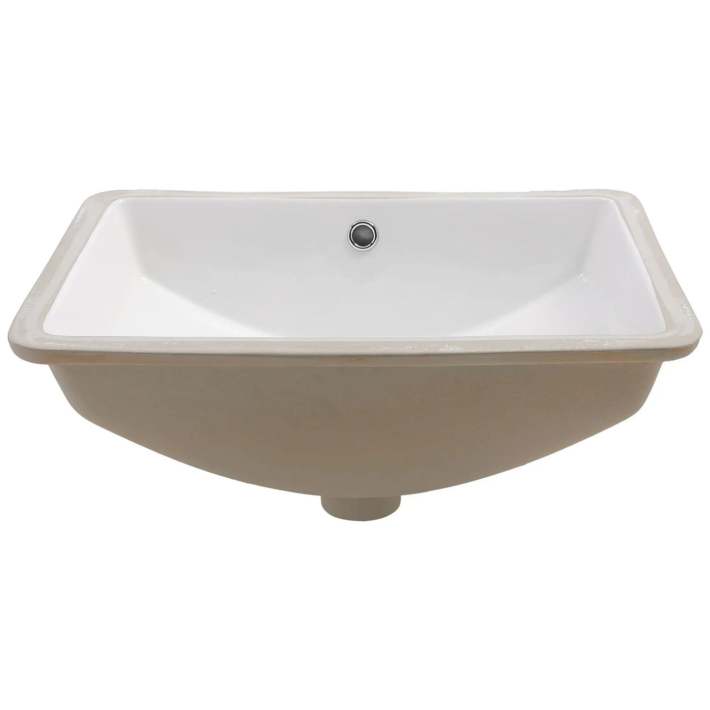Modern Ceramic Undermount Bathroom Sink With Overflow, High Quality by HouseOfZazla