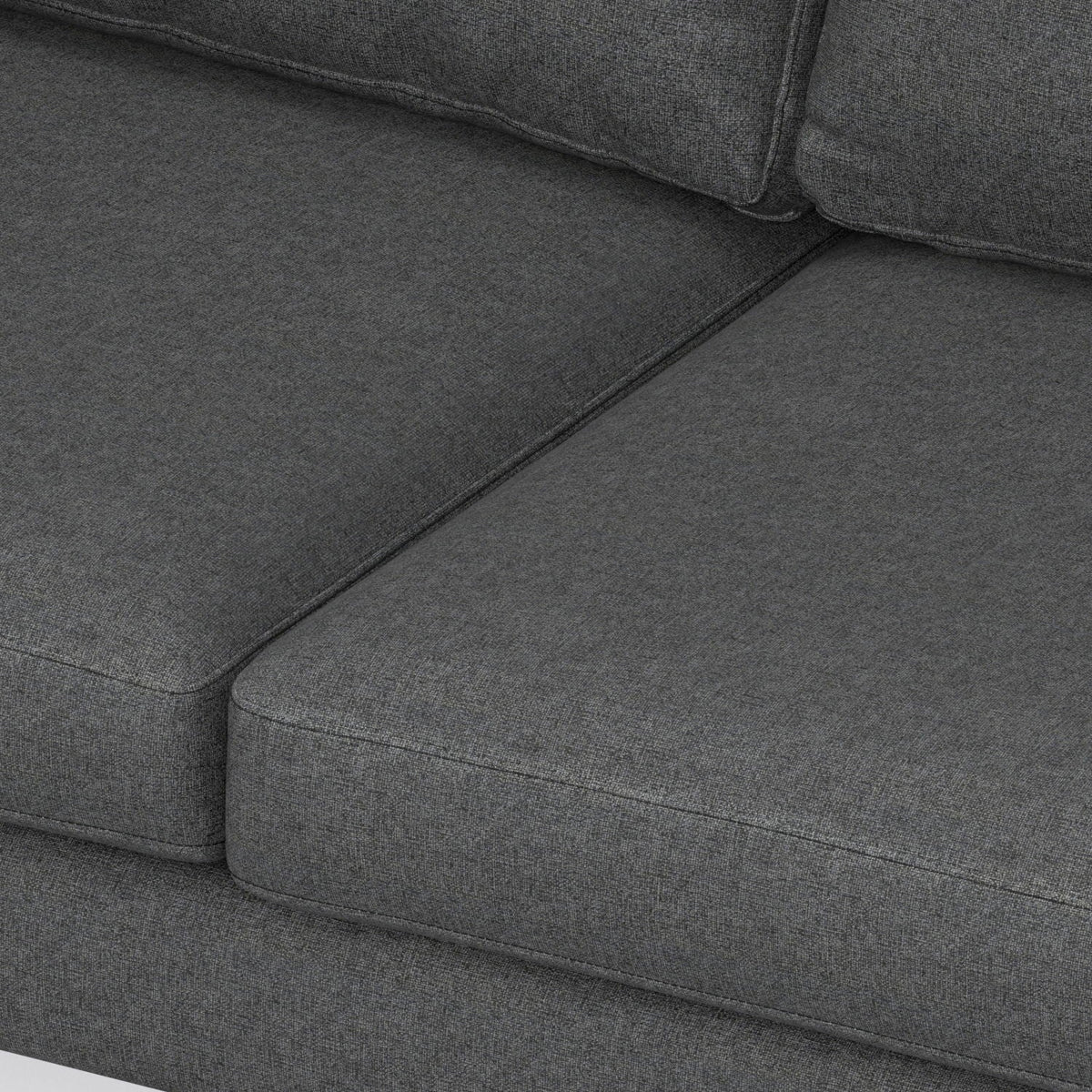 Mid Century Corner Sectional Sofa with Feather Cushions - Beige or Dark Gray, photo 10 of 15