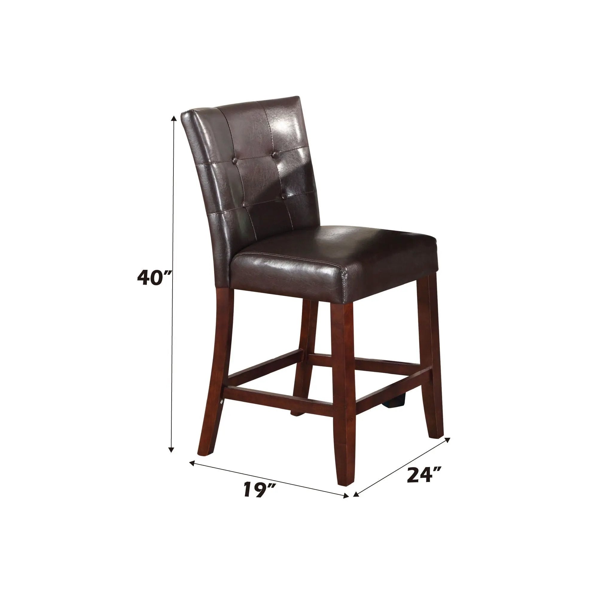 Britney - Counter Height Chair (Set of 2) - Espresso by Unique Piece Furniture