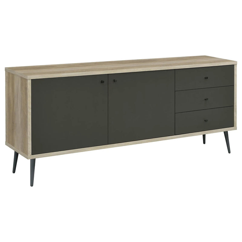 Maeve 2-door Engineered Wood Cabinet Antique Pine and Grey by Unique Piece Furniture