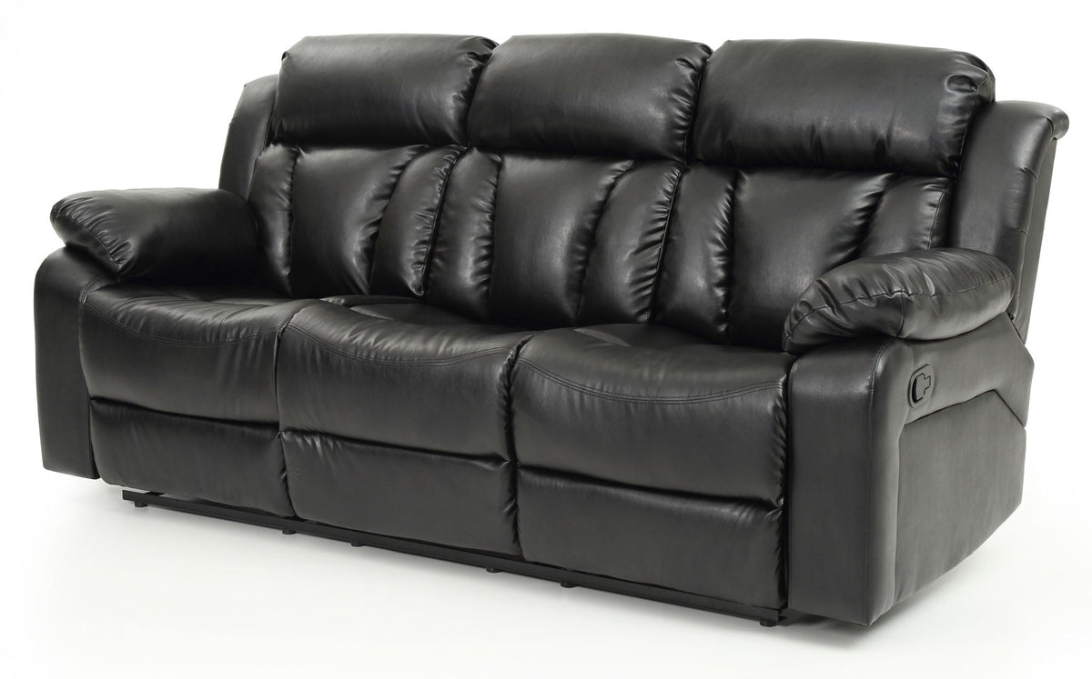 Elegant Reclining Sofa with Sturdy Construction - White, Black, Dark Brown, photo 15 of 18