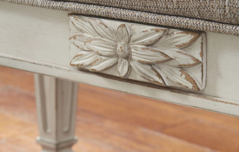 Realyn - Accent Bench - Antique White by Unique Piece Furniture