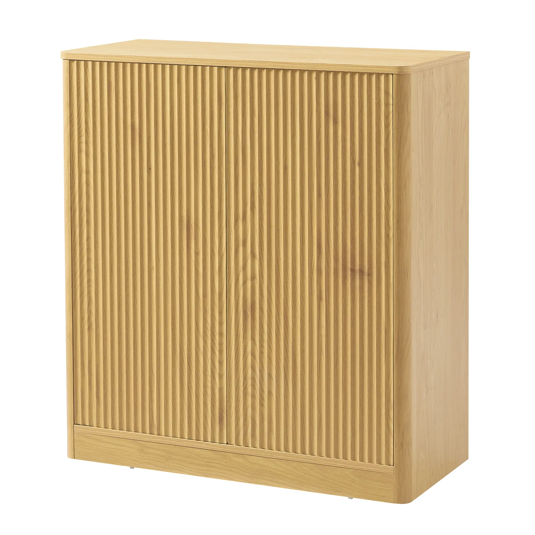 34.3" Modern Wavy Sideboard with Curved Contour Design by HouseOfZazla
