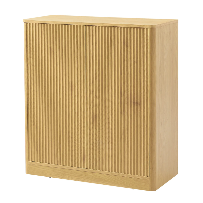 34.3" Modern Wavy Sideboard with Curved Contour Design by HouseOfZazla
