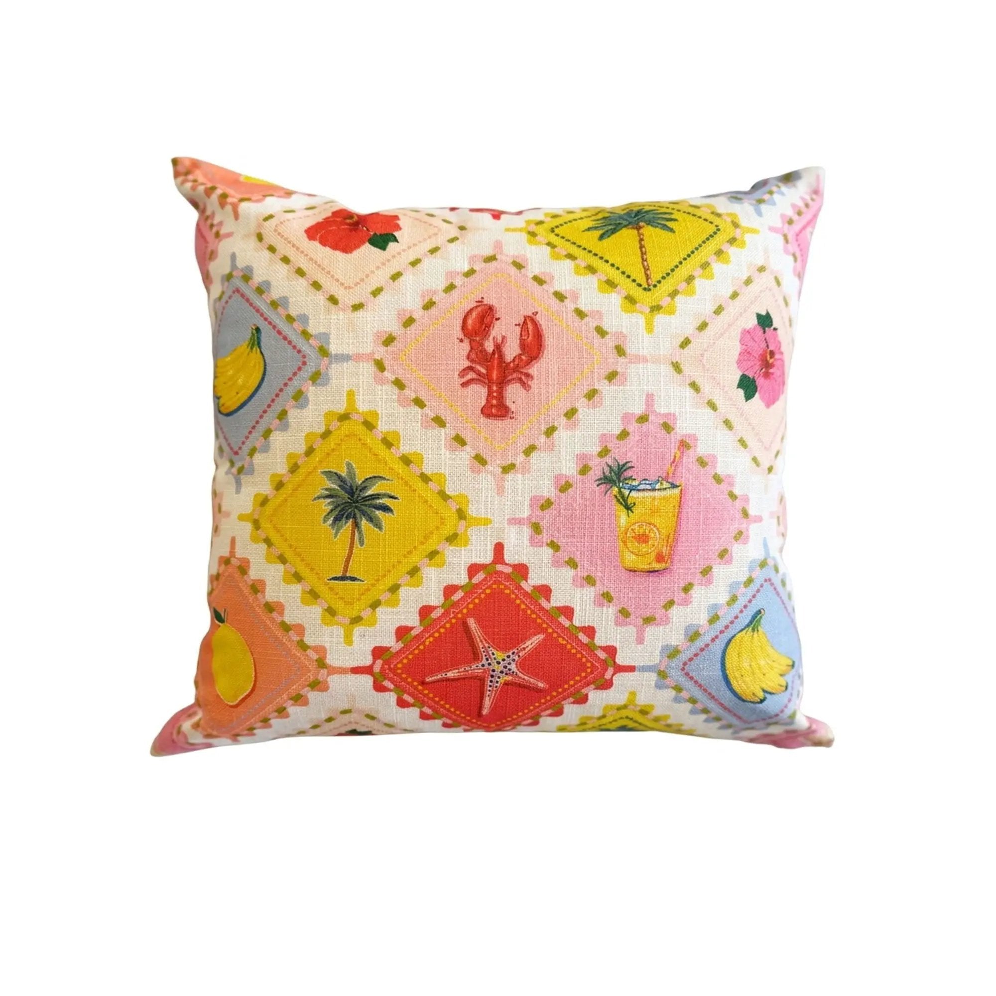 Outdoor Pillows, Weather Resistant (Set of 2) - Multi by Unique Piece Furniture