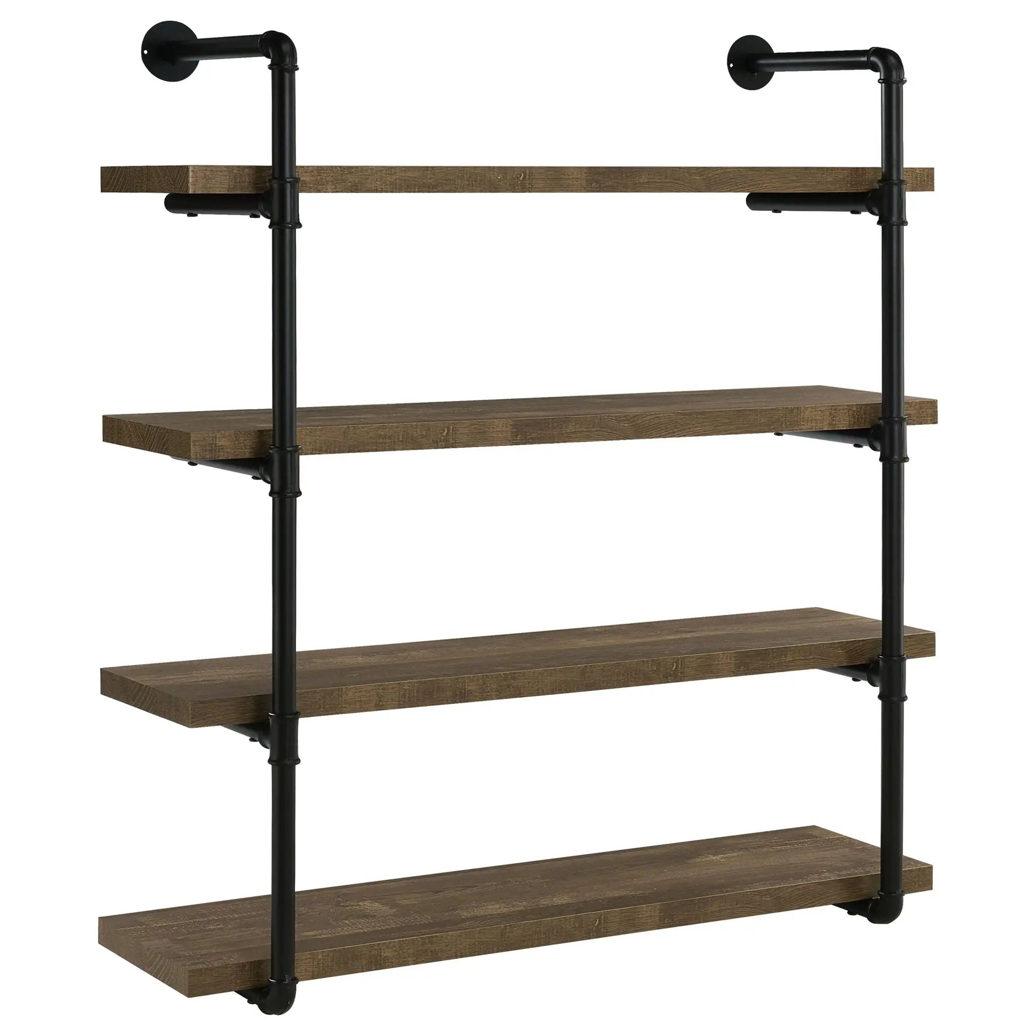 Elmcrest 39-inch 4-shelf Wall Bookshelf Rustic Oak by Unique Piece Furniture