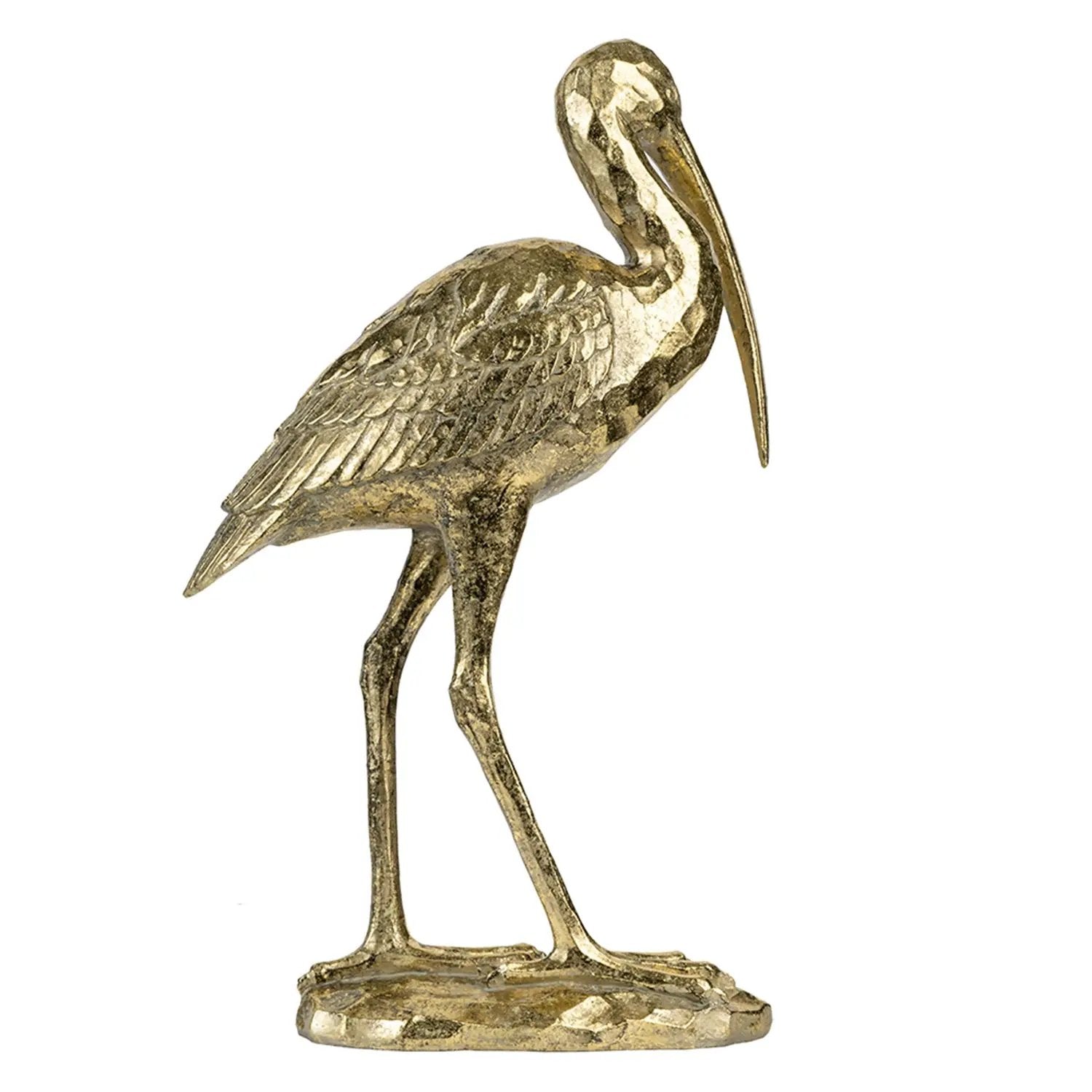 10x15.9x3.7" Standing Crane Figurine by HouseOfZazla