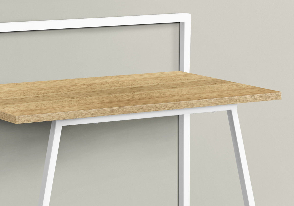 Contemporary & Modern Computer Desk with Wood Laminate Top - Light Brown, Black, or White, photo 7 of 12