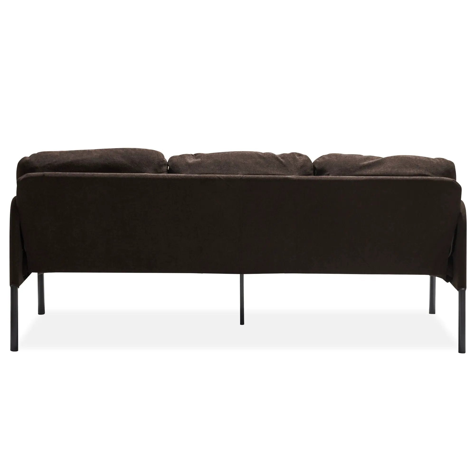 Modern L Shaped 3 Seater Sofa With Ottoman, Upholstered Couch For Small Spaces by Unique Piece Furniture