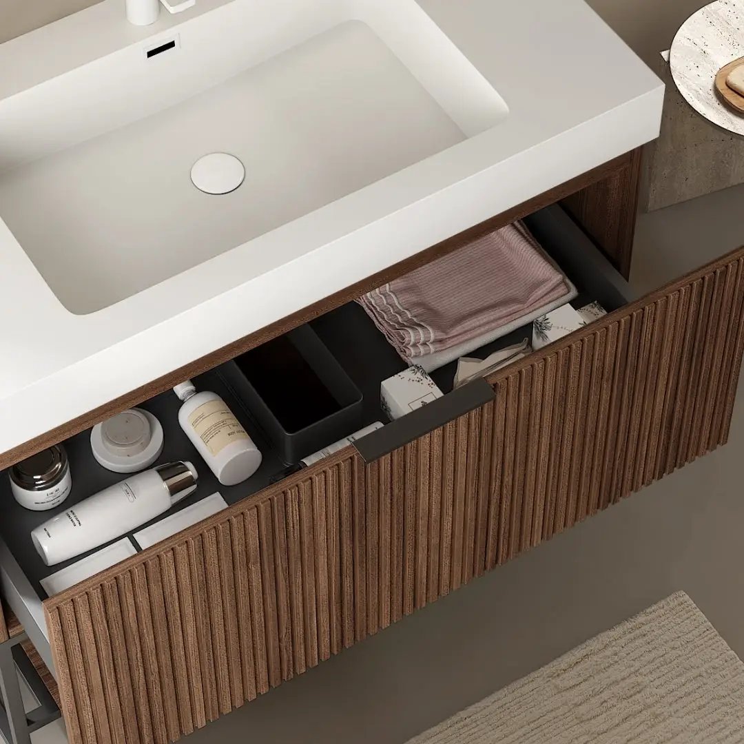 YOLAN 30" Freestanding Plywood Cabinet without Basin, Retro by HouseOfZazla