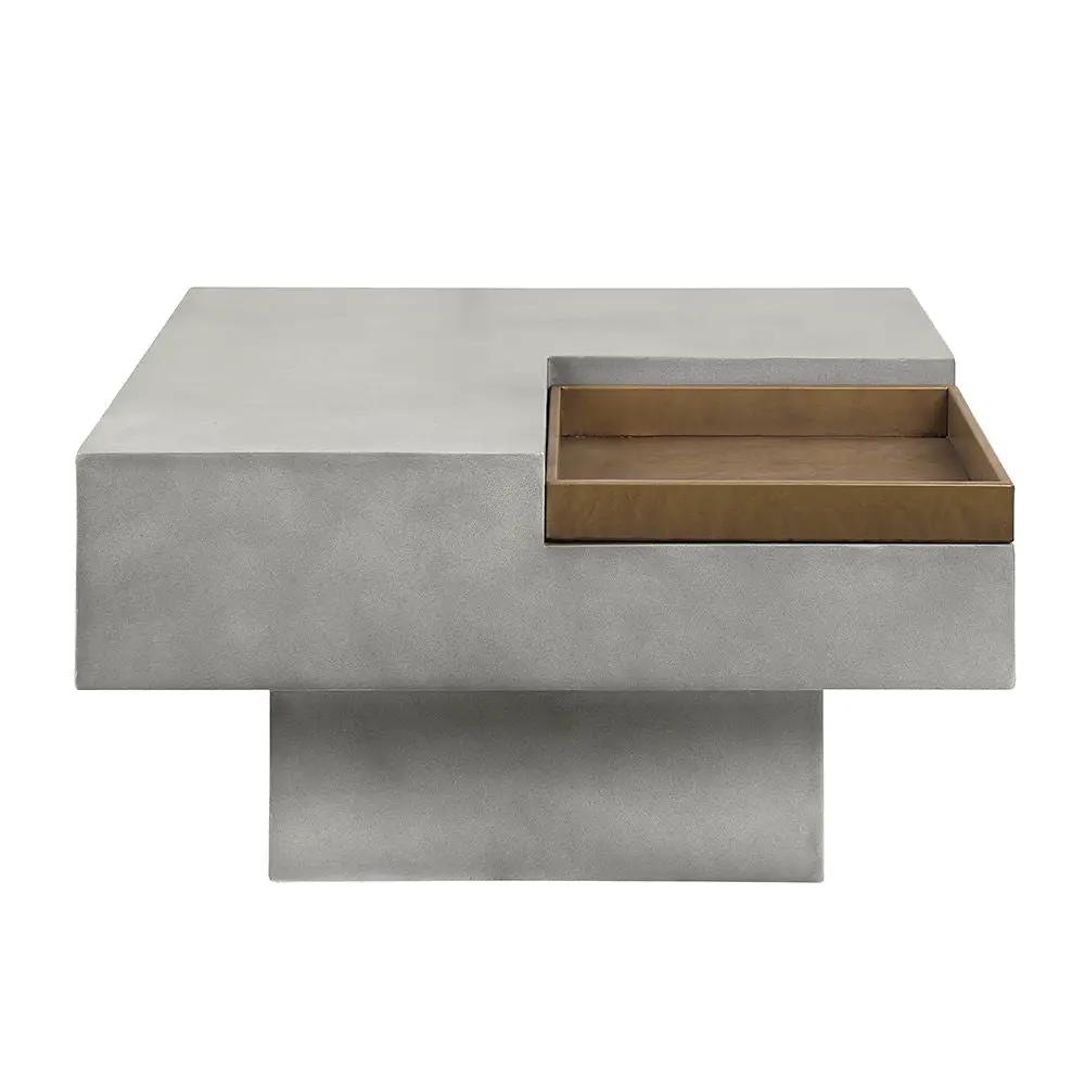 Kailano - Coffee Table - Weathered Gray by Unique Piece Furniture