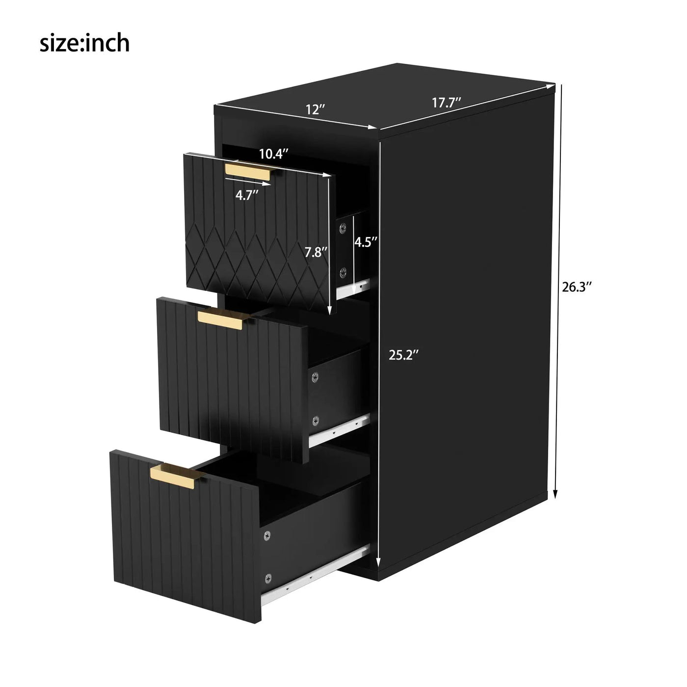 Modern Wall Mounted Floating Cabinet with Drawers for Bathroom by HouseOfZazla