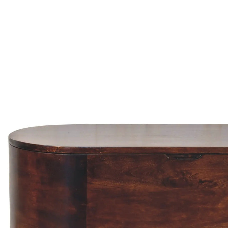 Solid Wood Light Rounded Lid-up Blanket Box by HouseOfZazla