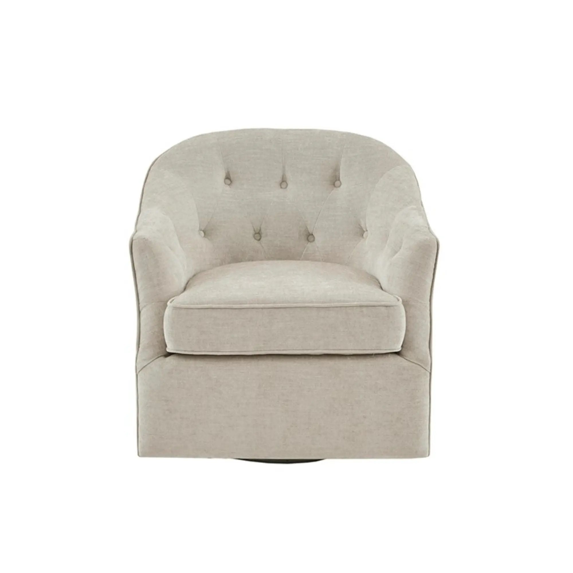 Calvin - Swivel Chair With 360 Degree Rotation - Beige by HouseOfZazla