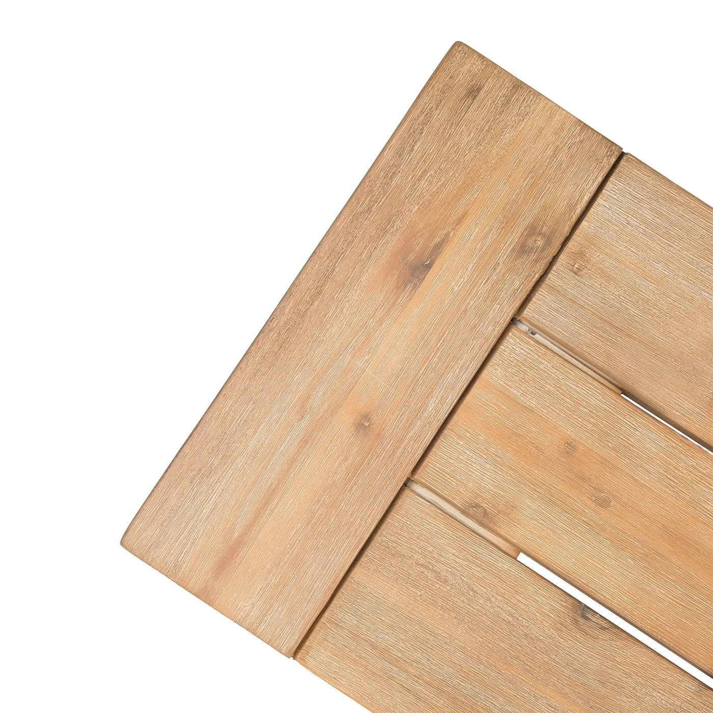 Outdoor Bench With Slat Panel Design And Acacia Wood Frame by HouseOfZazla