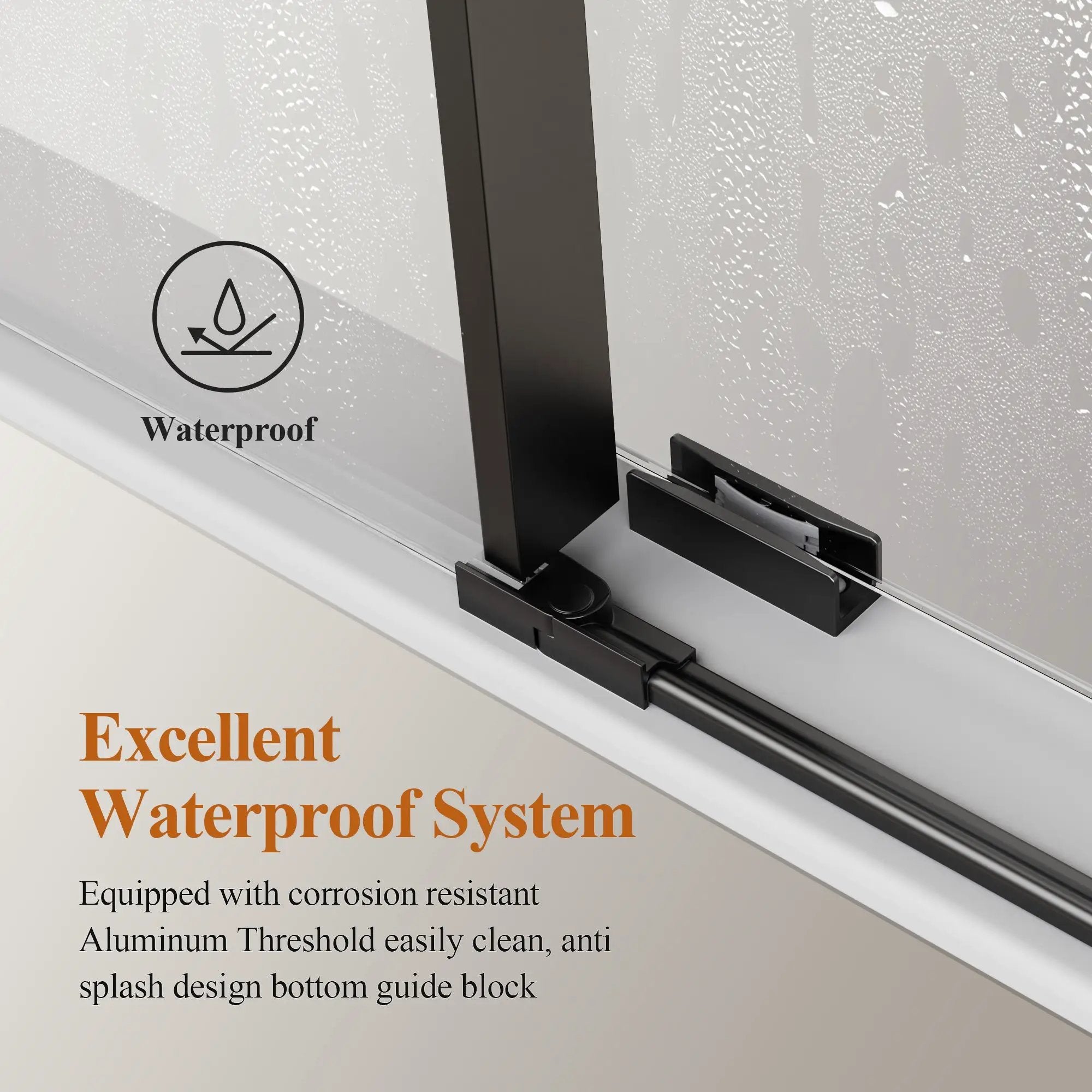 Frameless Single Sliding Shower Door by HouseOfZazla