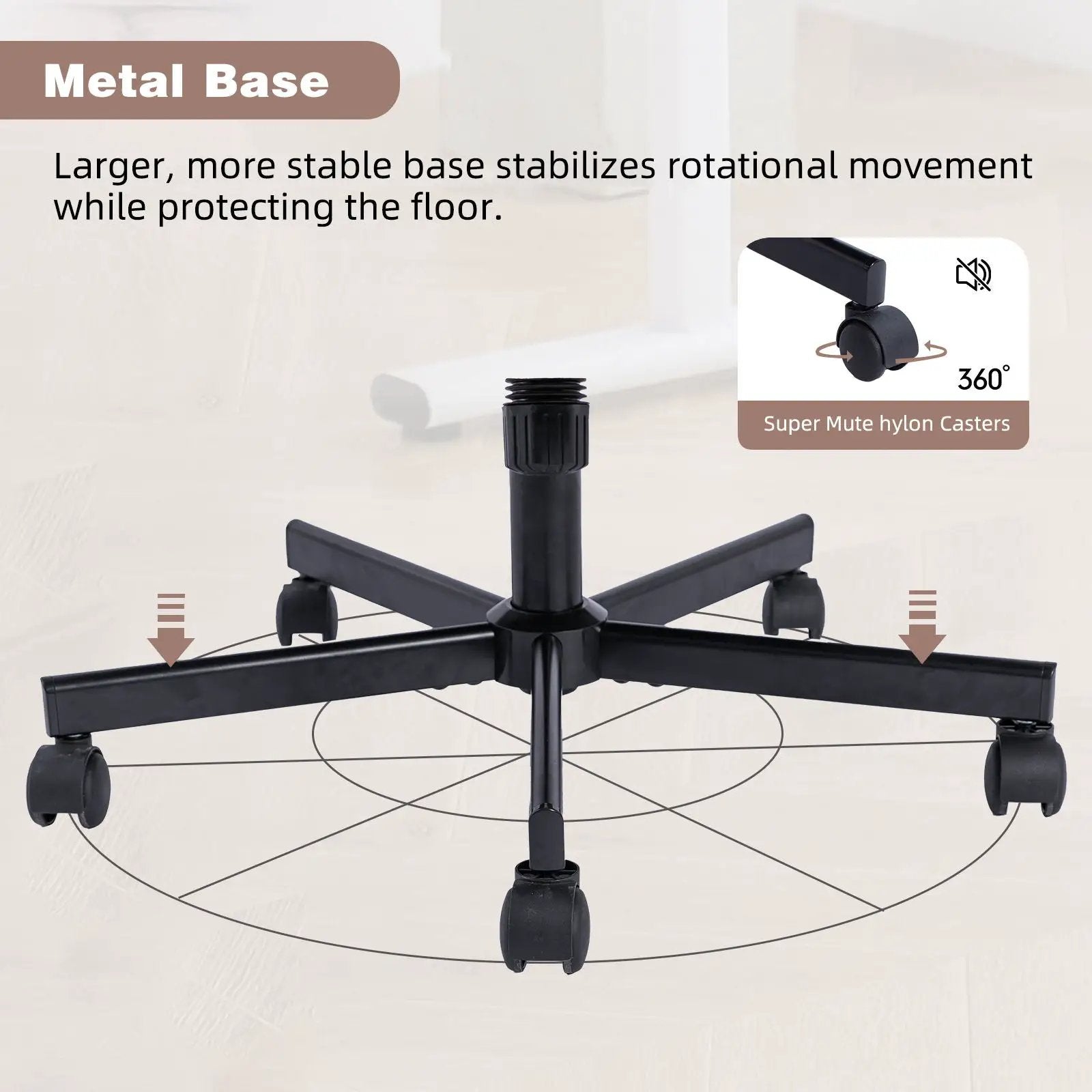 Criss Cross Armrest Office Chair With Wheels by HouseOfZazla