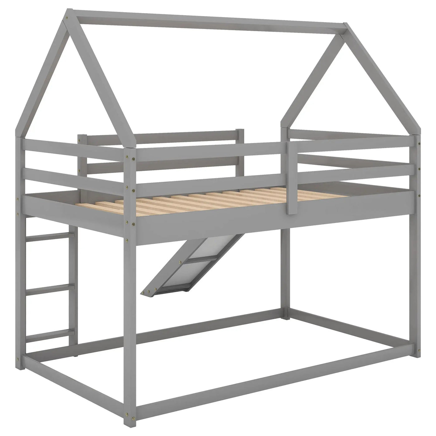 House Shape Bunk Bed With Slide And Ladder by HouseOfZazla